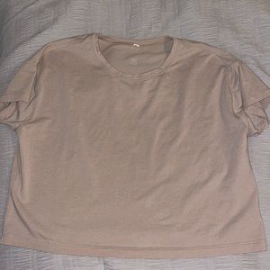 Lululemon Tan Crop Top